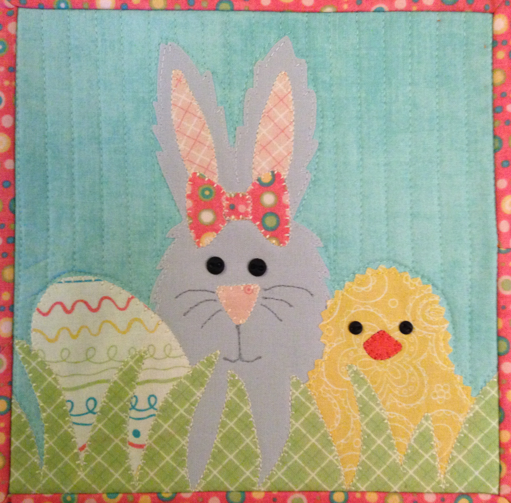 Easter Mug Rug Printed Pattern - Stitches of Love Quilting | Stitches ...