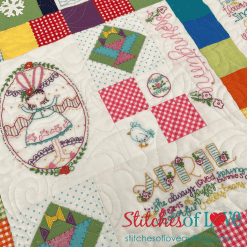 A Girl's Life Quilt Close Up Miss April