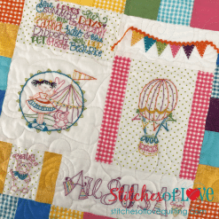 A Girl's Life Quilt Close Up Miss August