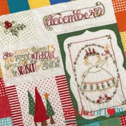 A Girl's Life Quilt Close Up Miss December