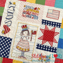 A Girl's Life Quilt Close Up Miss July