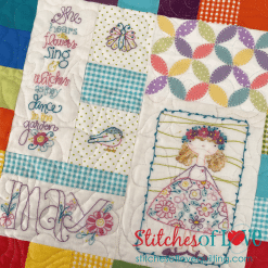 A Girl's Life Quilt Close Up Miss May