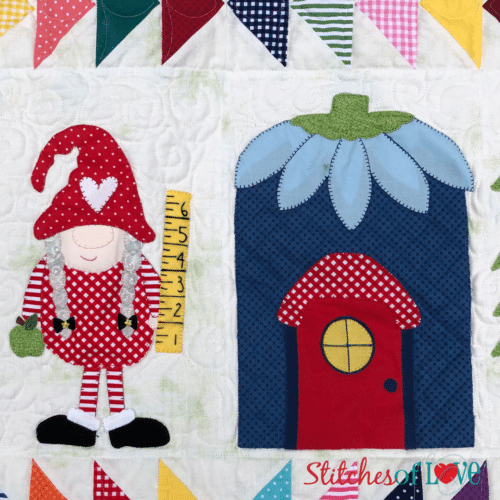 The Gnome Quilt Block Eight