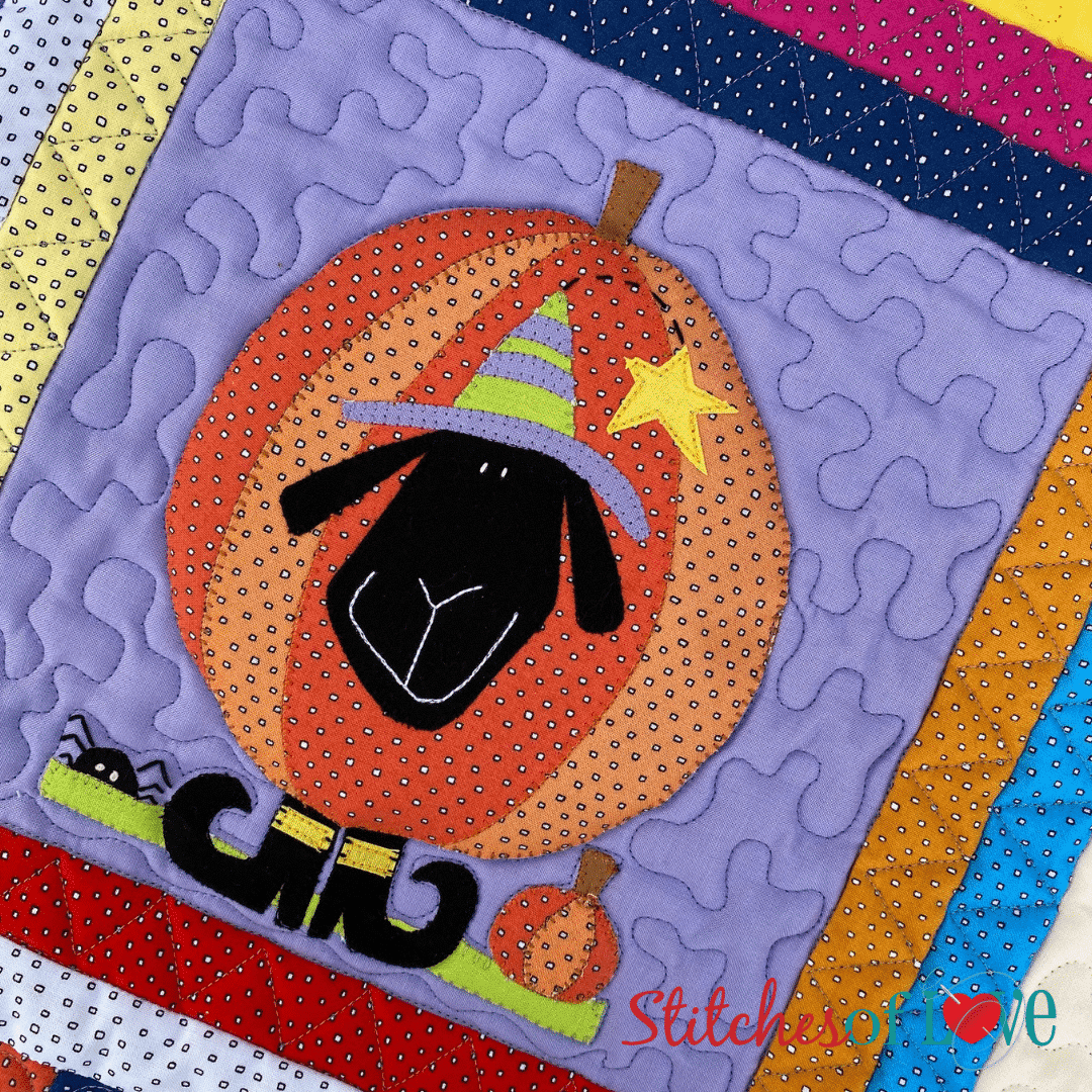 Wanda Quilt Pattern Wanda Witch Block of the Ewe Troupe Quilt by Stitches of Love Quilting ...