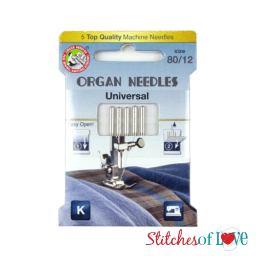 Organ Needles Universal Pack 80 12