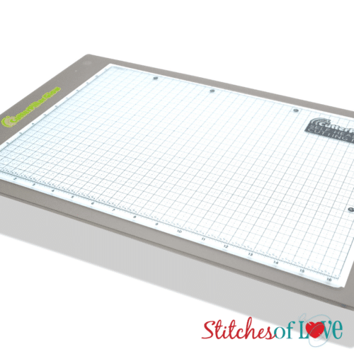 CutterPillar Premium Glow LightPad with Cutting Mat available from Stitches of Love Quilting