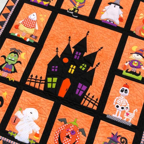 The Boo Crew Block of the Month from Stitches of Love Quilting and Amy Bruecken Designs