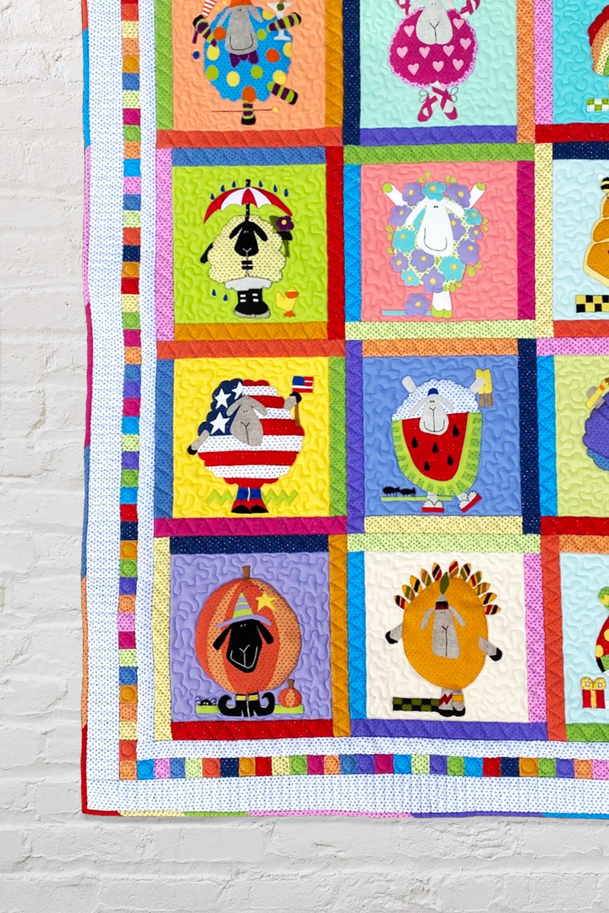 The Ewe Troupe Laser Cut Block of the Month Sewing Machine Applique