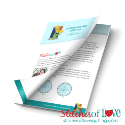 Machine Applique Stitch Tips Cover