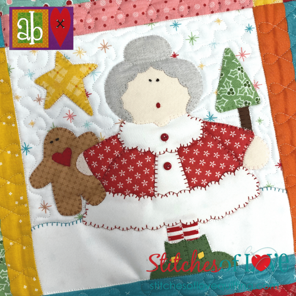 Christmas Lane Block of the Month Mrs Claus