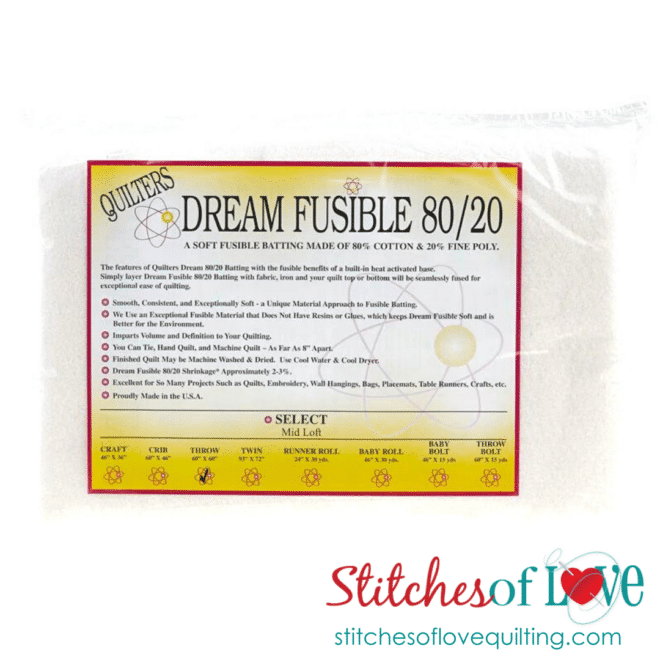 Quilter's Dream Fusible Batting Throw Size