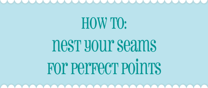 how to nest your seams for perfect points video thumbnail