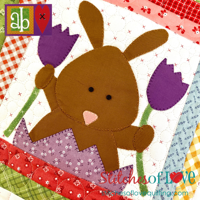 Hop To It Block of the Month Block Eleven Bodhi Bunny