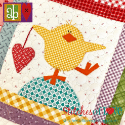 Hop To It Block of the Month Block Four Charlie Chickie