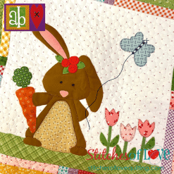Hop To It Block of the Month Block Thirteen Bailey Bunny