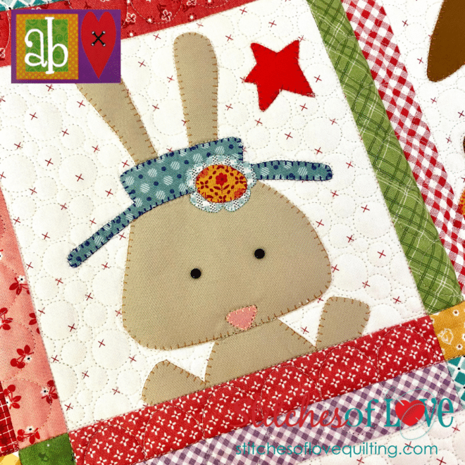 Hop To It Block of the Month Block Two Bennett Bunny