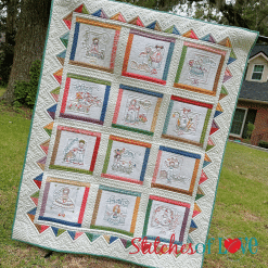 The Garden Girls Hand Embroidery Block of the Month Quilt