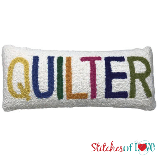 Quilter Wool Hook Pillow