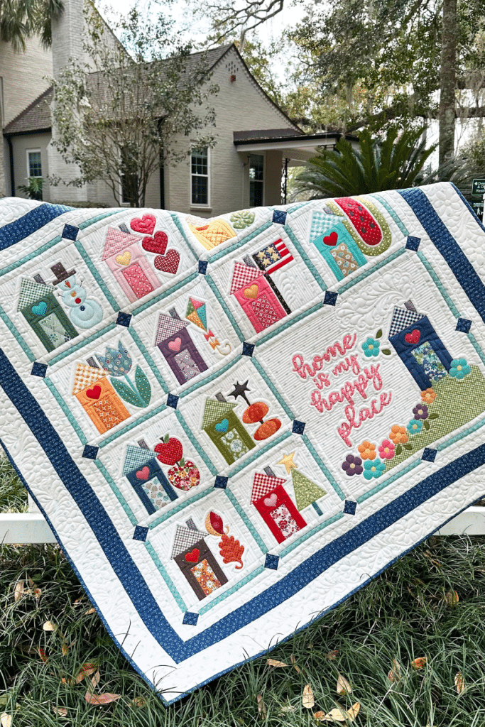 Happy Place Block of the Month by Stitches of Love Quilting