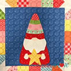 Christmas Gnomes Block Eight Star Gnome