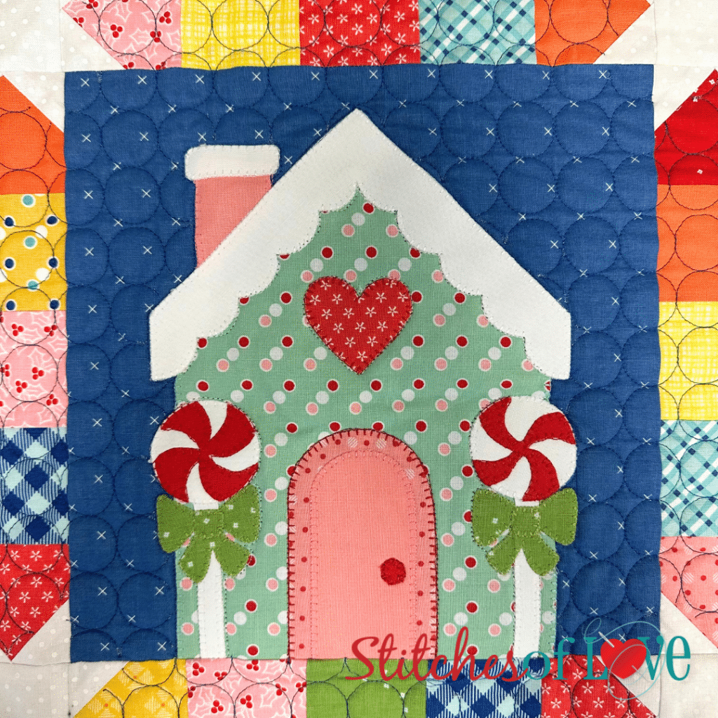 Christmas Gnomes Block Mint Gnome House