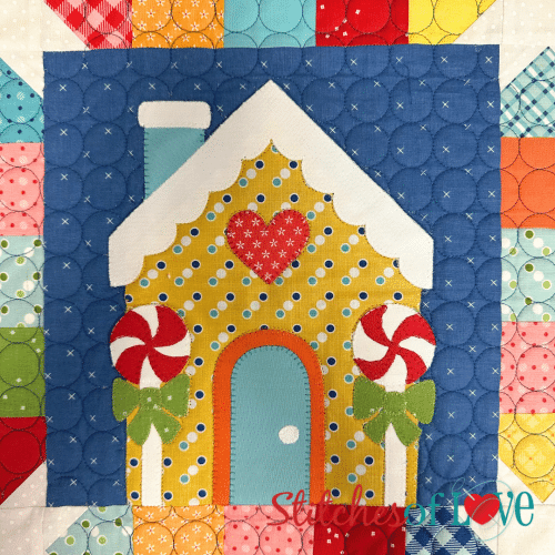 Christmas Gnomes Block One Yellow Gnome House
