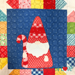 Christmas Gnomes Block Six Candy Cane Gnome
