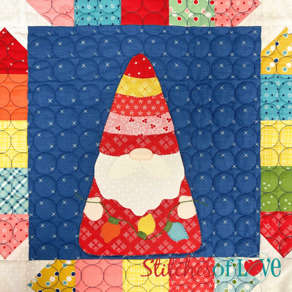 Christmas Gnomes Block Twelve Christmas Lights Gnome