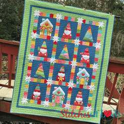 Christmas Gnomes Quilt Embroidery Machine Applique