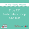 8 by 12 Embroidery Hoop Size Test Hedgendary Hedgies