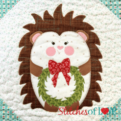 Hegendary Hedgies Christmas Wreath Block Twelve
