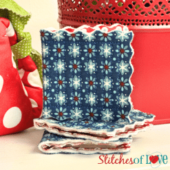 Mini Quilted Needlebooks Stacked